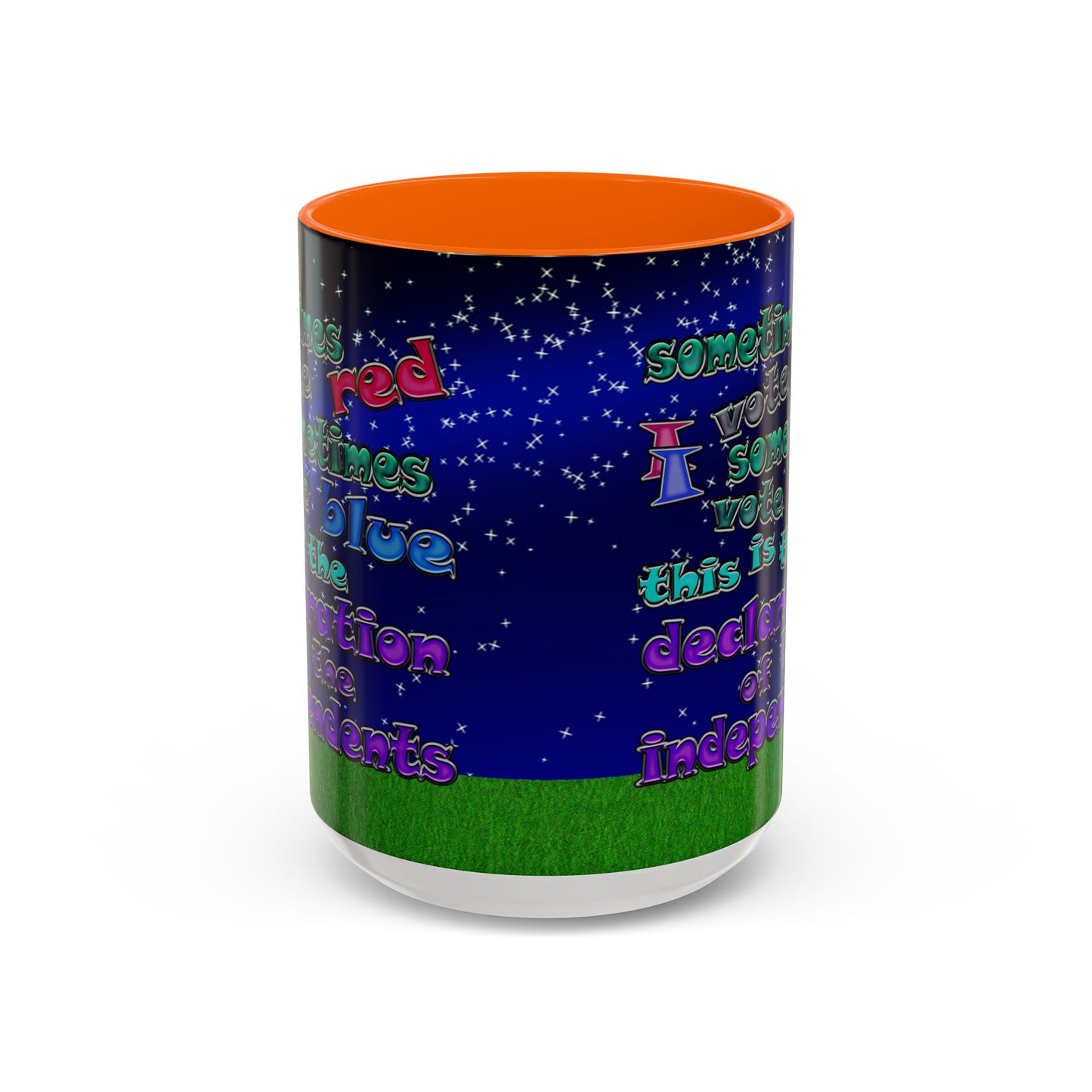 declaration of the independents - Accent Mug ('snoops' background)