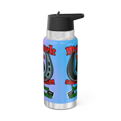my luck - Gator Tumbler, 32oz  (light blue-purple wave)