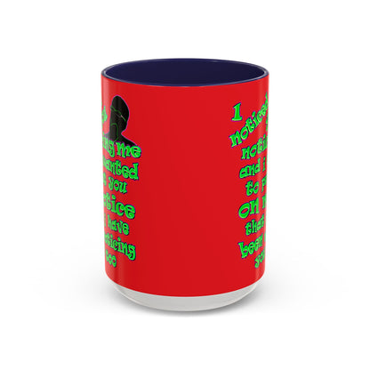 noticed you noticing - Accent Mug (red)