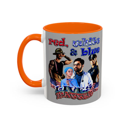 rw&b lives matter - Accent Mug (light grey)