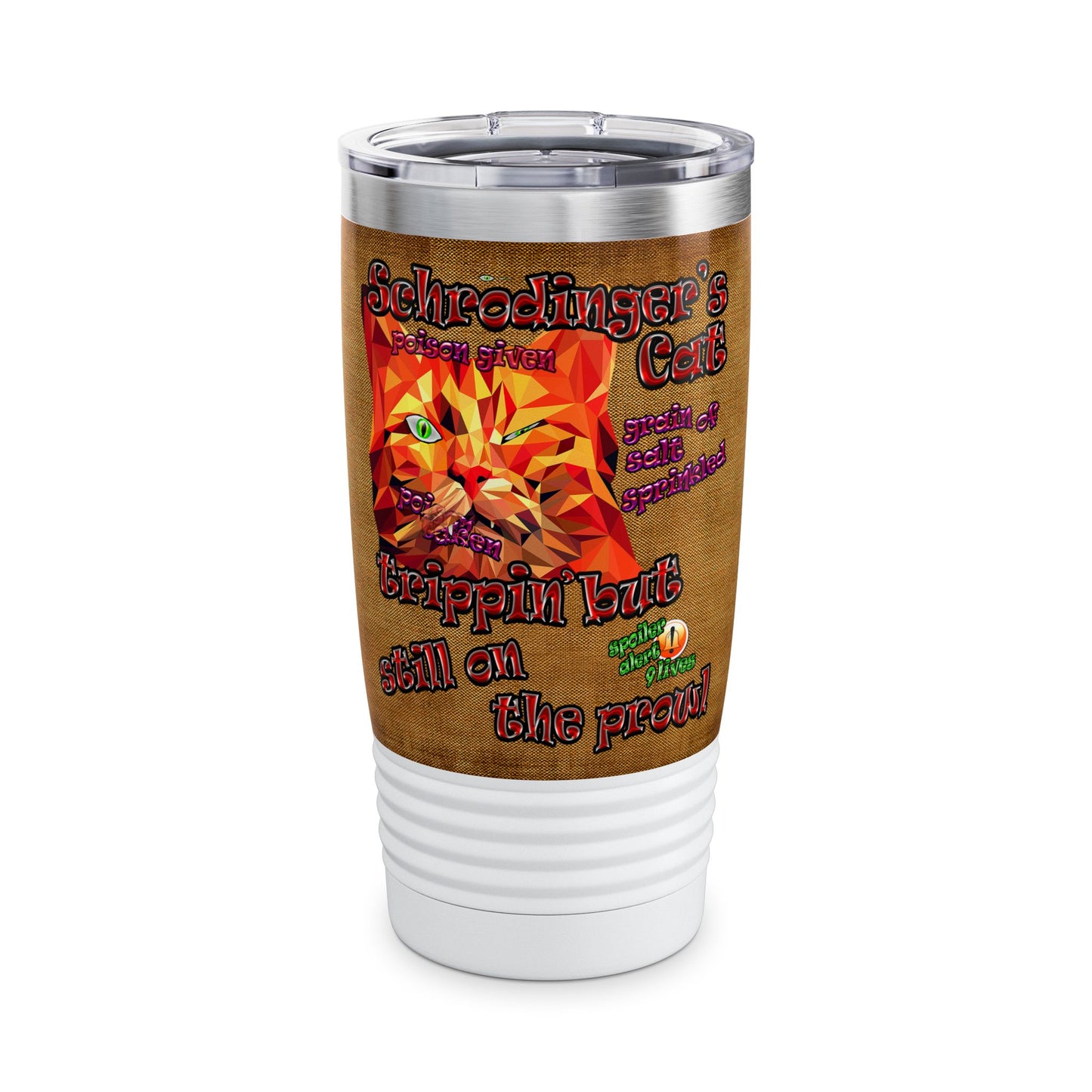 schrodinger's cat - Ringneck Tumbler, 20oz (brown papyrus)