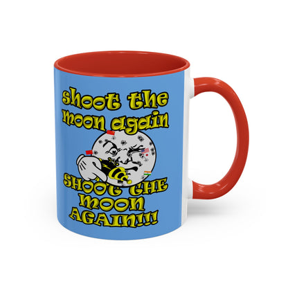 shoot the moon again - Accent Mug (light blue)