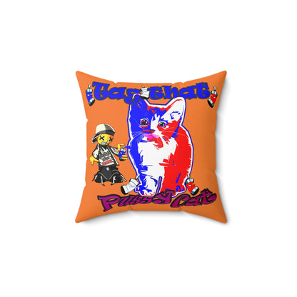 tag that - Spun Polyester Square Pillow - (crusta)