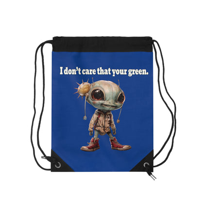 I don't care that your grey - Drawstring Bag (dark blue)