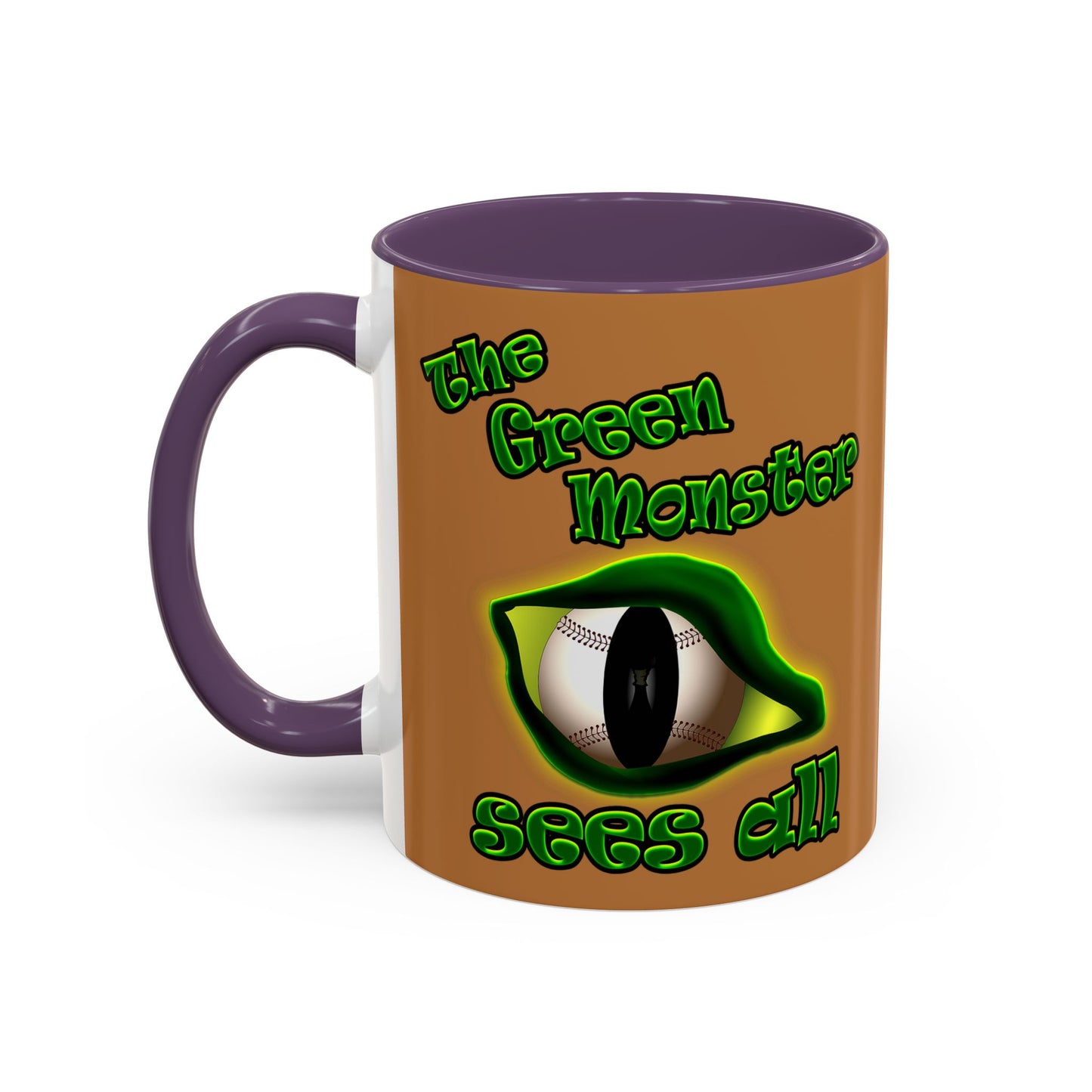 green monster - Accent Mug (light brown)