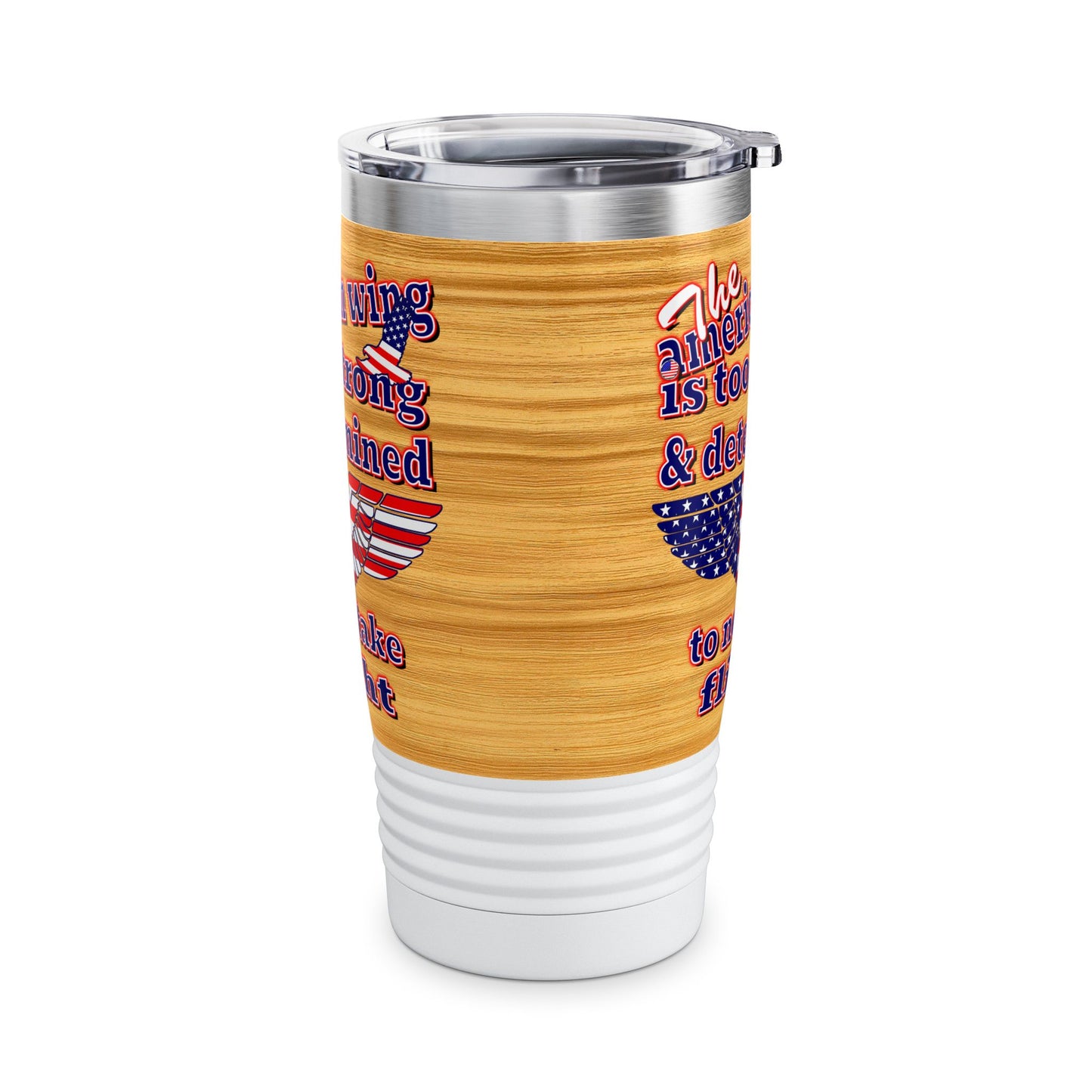 american wing - Ringneck Tumbler, 20oz (butterscotch wood finish)