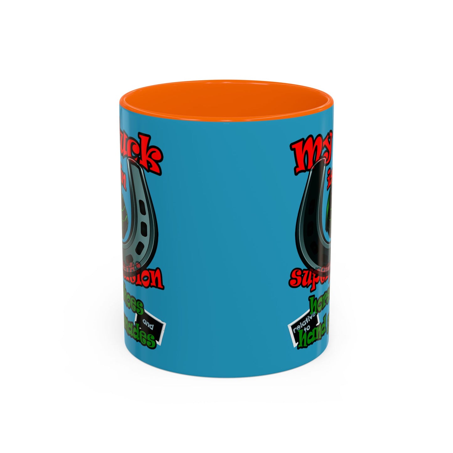 my luck - Accent Mug (turquoise)