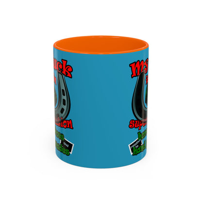my luck - Accent Mug (turquoise)