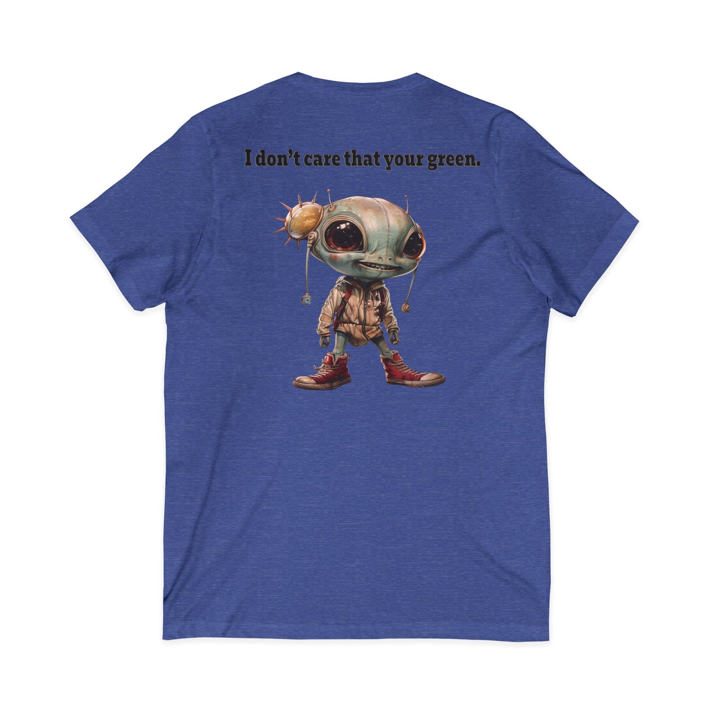 I don't care that your grey - Unisex Jersey Short Sleeve V-Neck Tee
