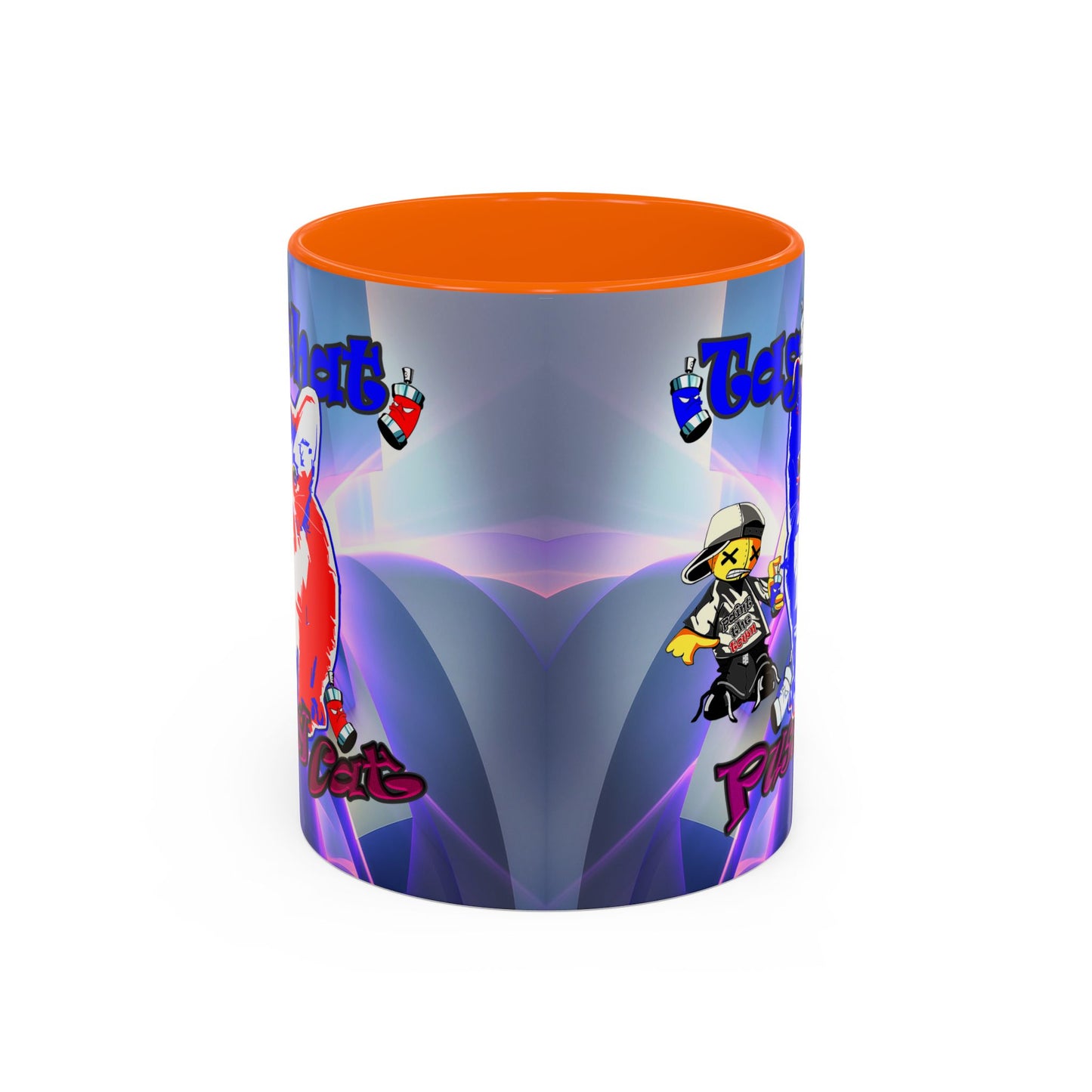 tag that - Accent Mug (grey-pink wave)