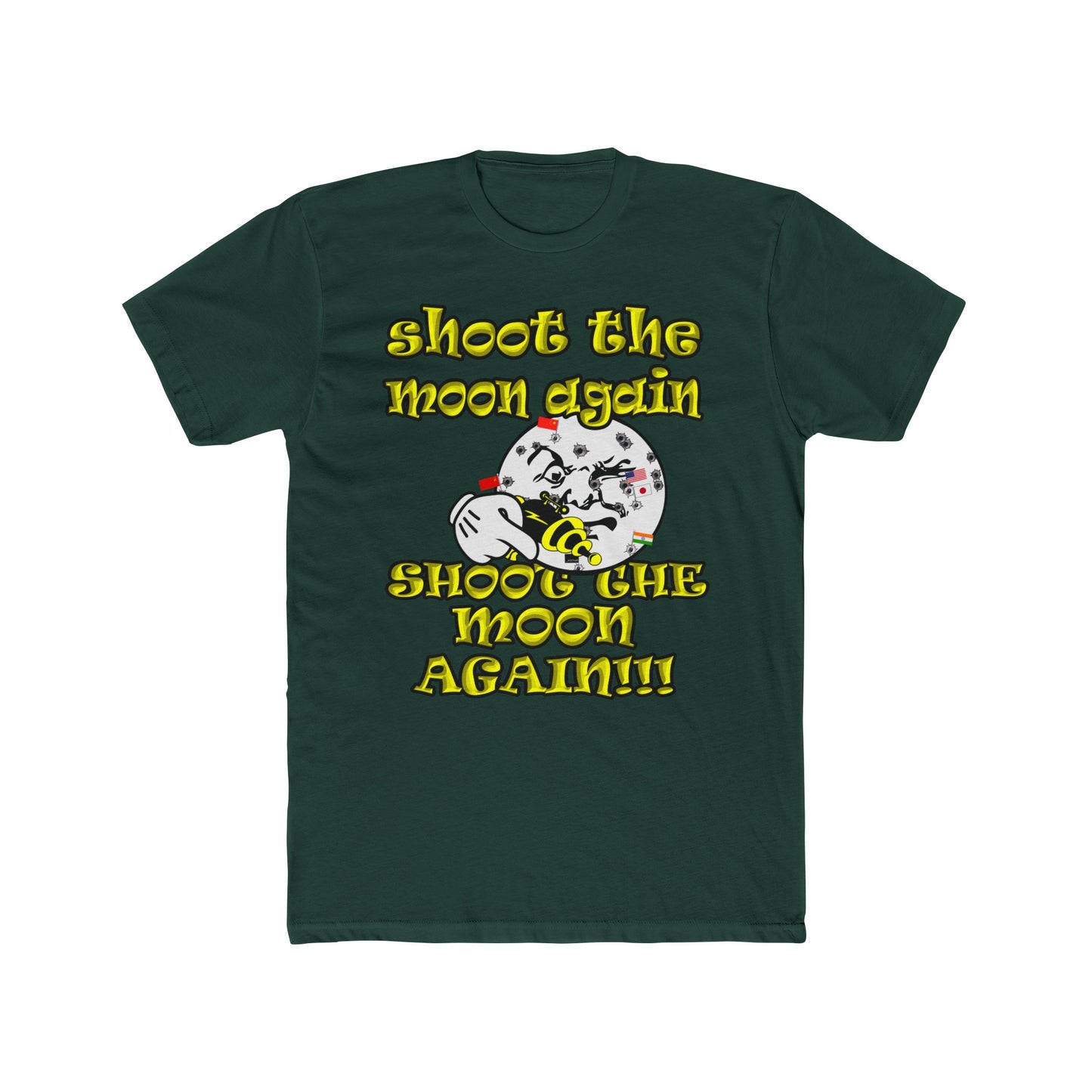 shoot the moon again - Men's Cotton Crew Tee