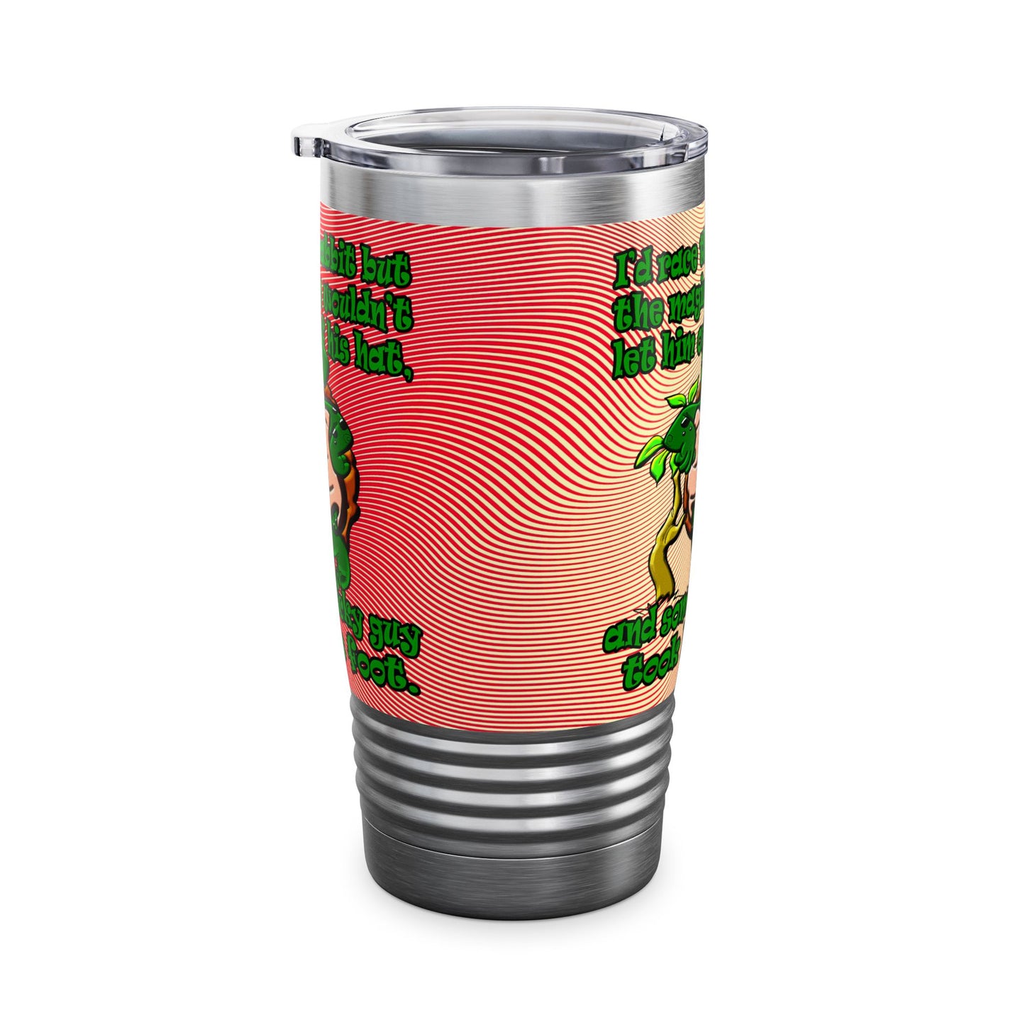 turtle race - Ringneck Tumbler, 20oz (yellow-orange wave)