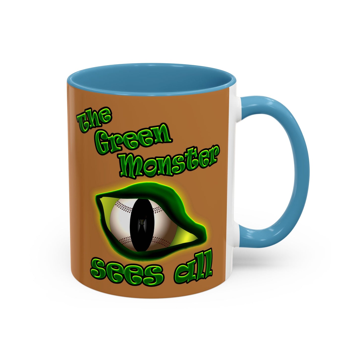 green monster - Accent Mug (light brown)