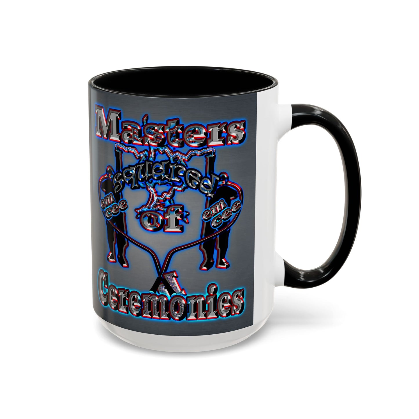 em cee squared - Accent Mug (grey-light grey)