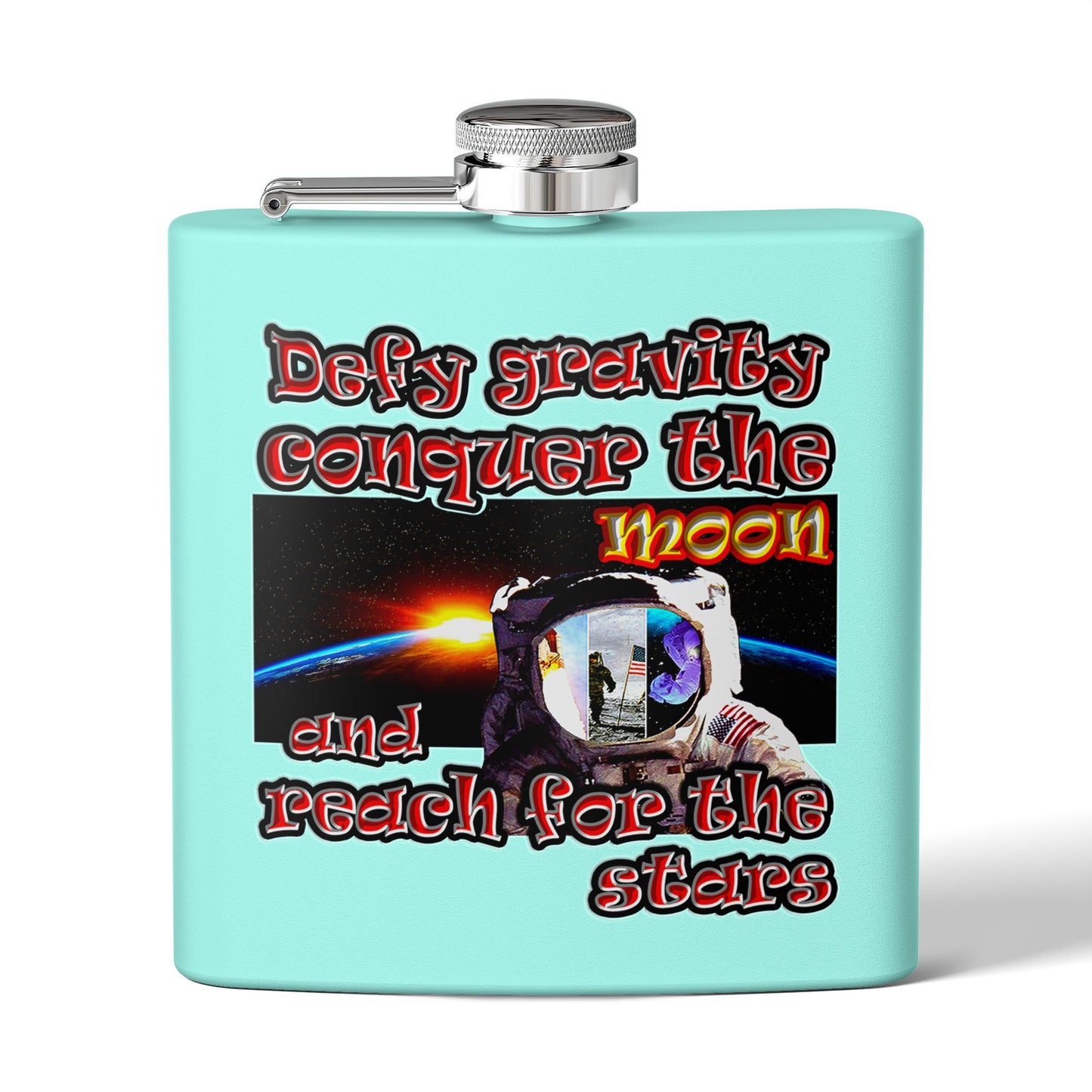 defy conquer reach - Stainless Steel Flask