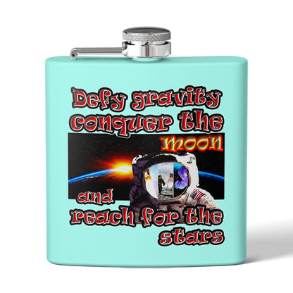 defy conquer reach - Stainless Steel Flask