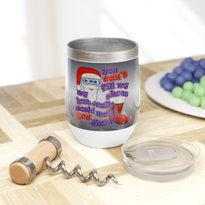 santa's shoes - Chill Wine Tumbler (brushed nickel)