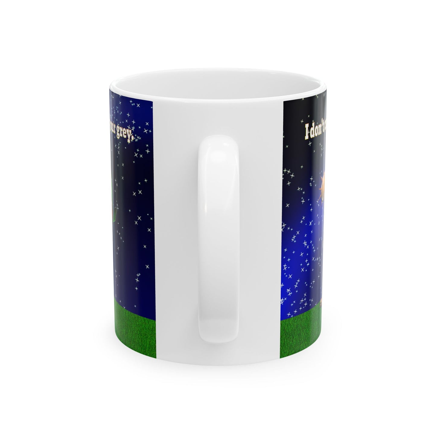 I don't care that your grey - White Mug ('snoops' background)