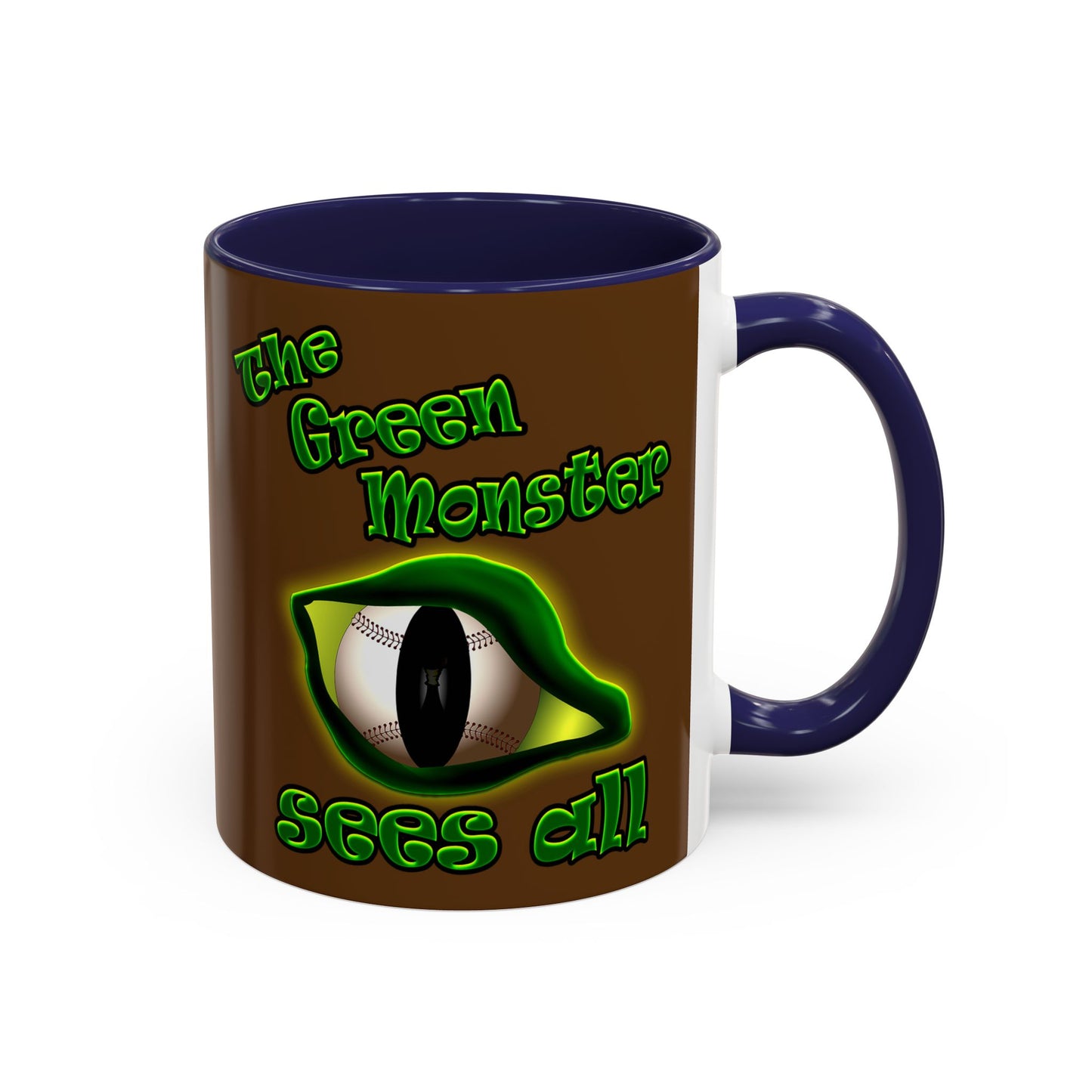 green monster - Accent Mug (brown)