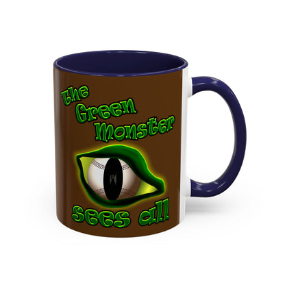 green monster - Accent Mug (brown)