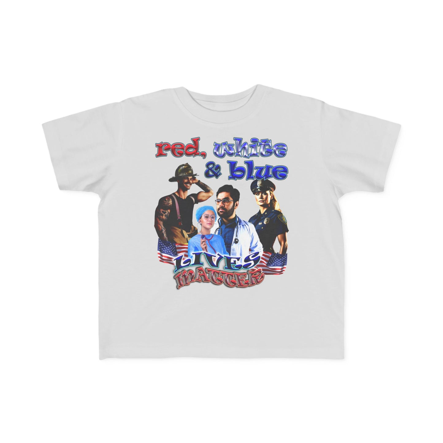 rw&b lives matter - Toddler's Fine Jersey Tee