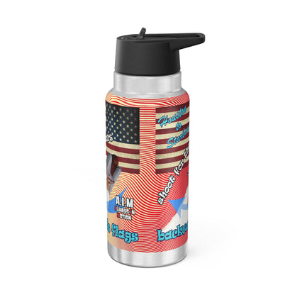 shoot for the stars - Gator Tumbler, 32oz (yellow-orange wave)