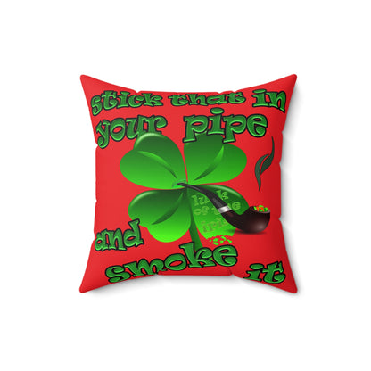 celtics logo - Faux Suede Square Pillow - (red)