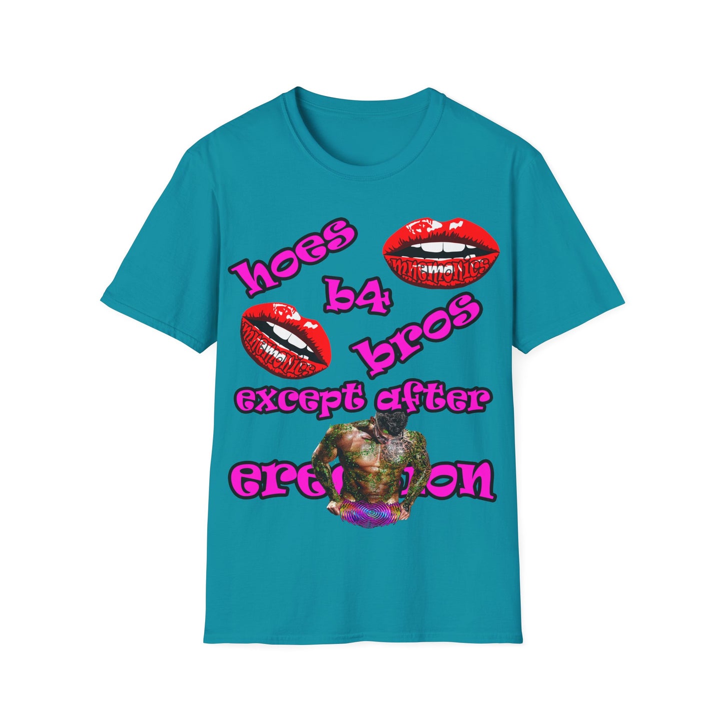 hoes b4 bros - Unisex Softstyle T-Shirt