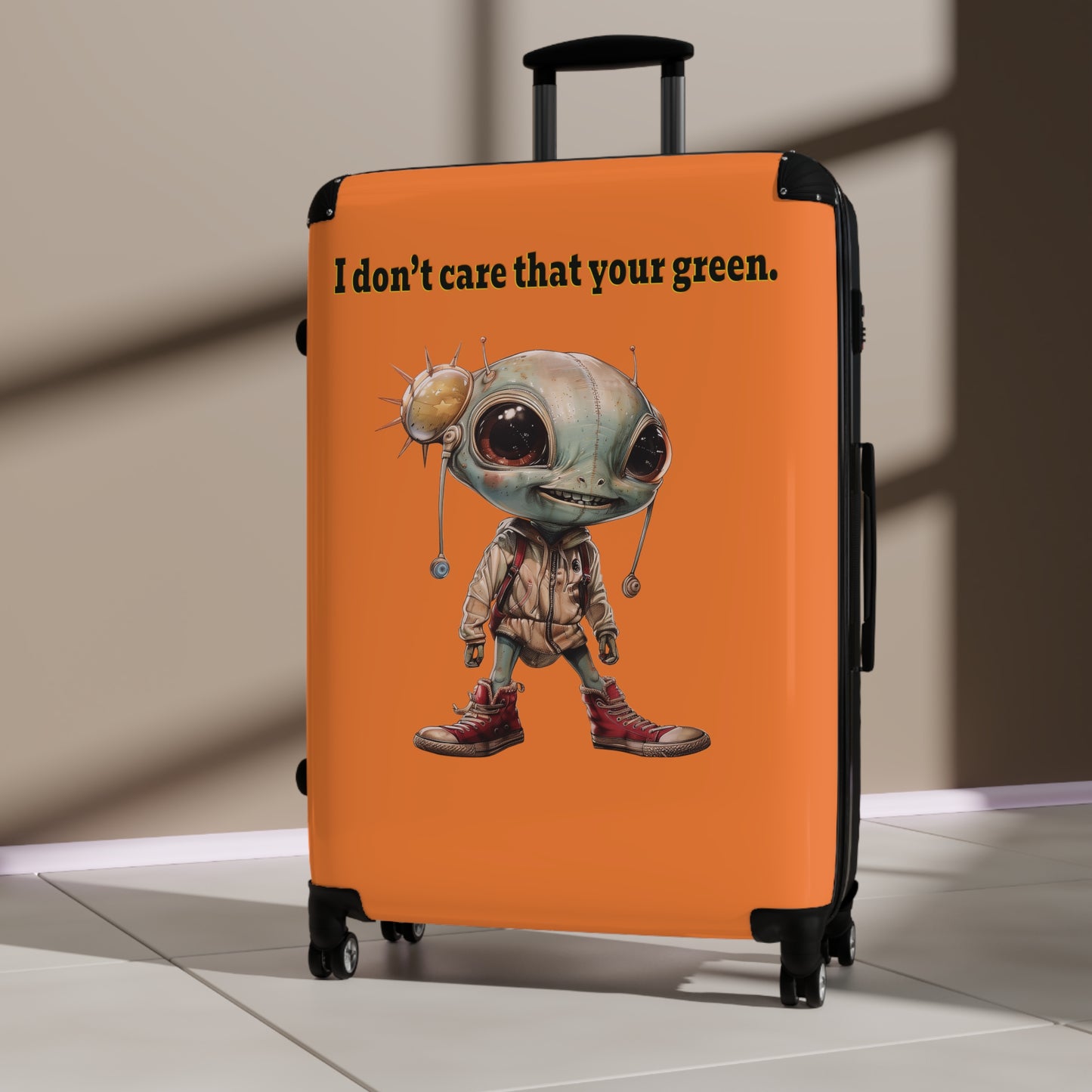 I don't care that your green - Suitcase (crusta)