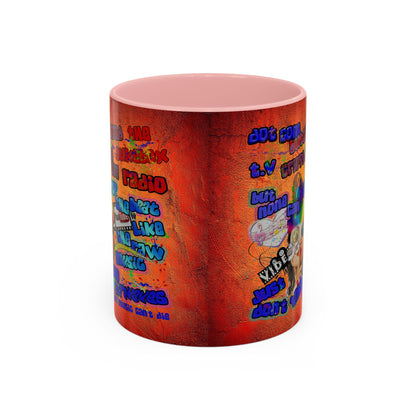 drop the beat - Accent Mug (burnt orange)
