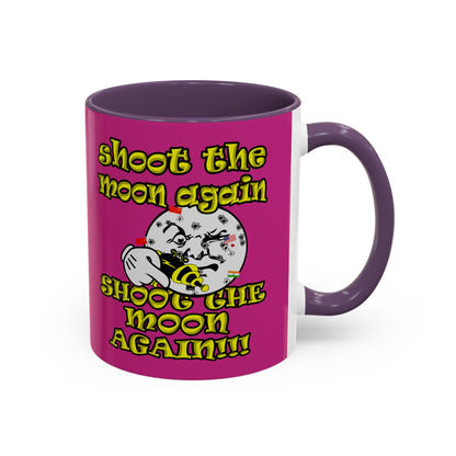 shoot the moon again - Accent Mug (pink)