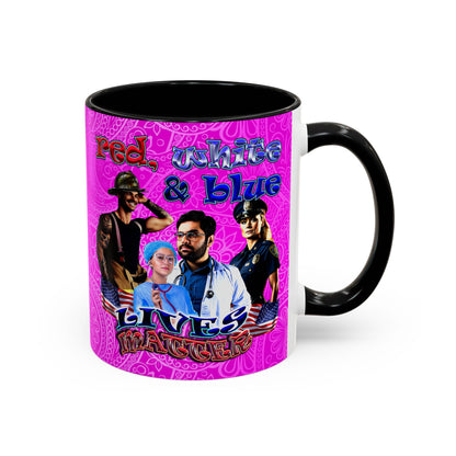 rw&b lives matter - Accent Mug (pink swirl)
