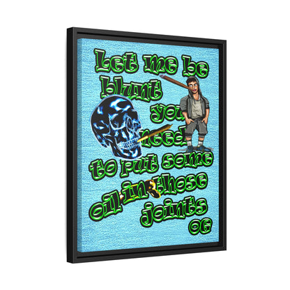 og - framed canvas art (faded blue)