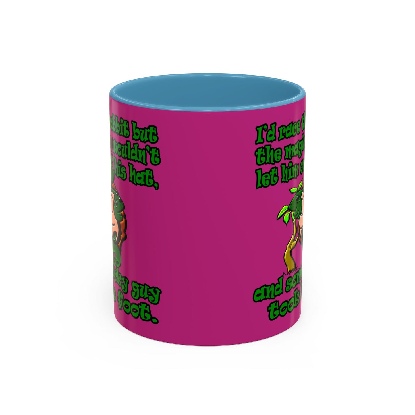 turtle race - Accent Mug (pink)