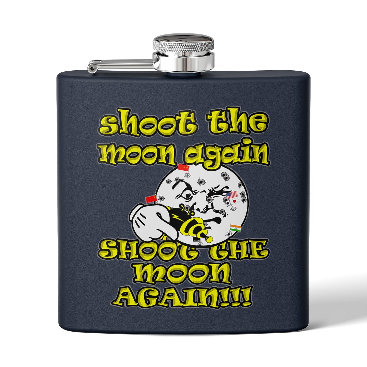 shoot the moon again - Stainless Steel Flask