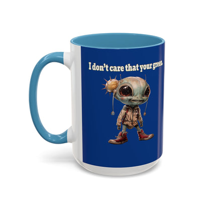 I don't care that your grey - Accent Mug (dark blue)