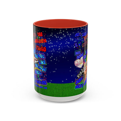 drop the beat - Accent Mug ('snoops' background)