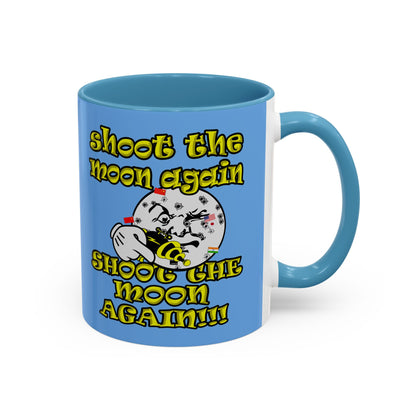 shoot the moon again - Accent Mug (light blue)