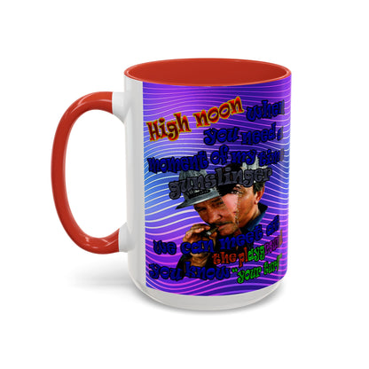 high noon - Accent Mug (purple wave)