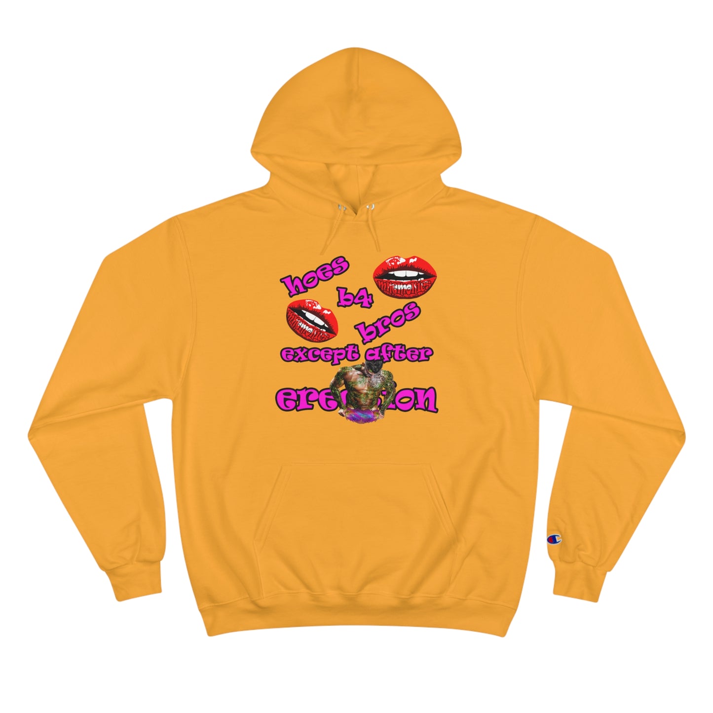 hoes b4 bros - Champion Hoodie