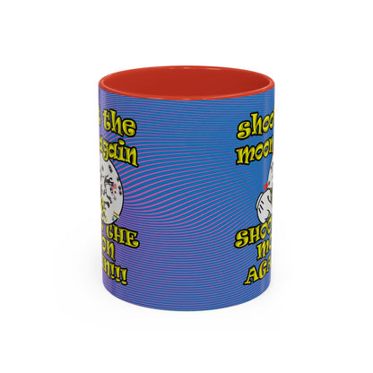 shoot the moon again - Accent Mug (light blue-purple wave)