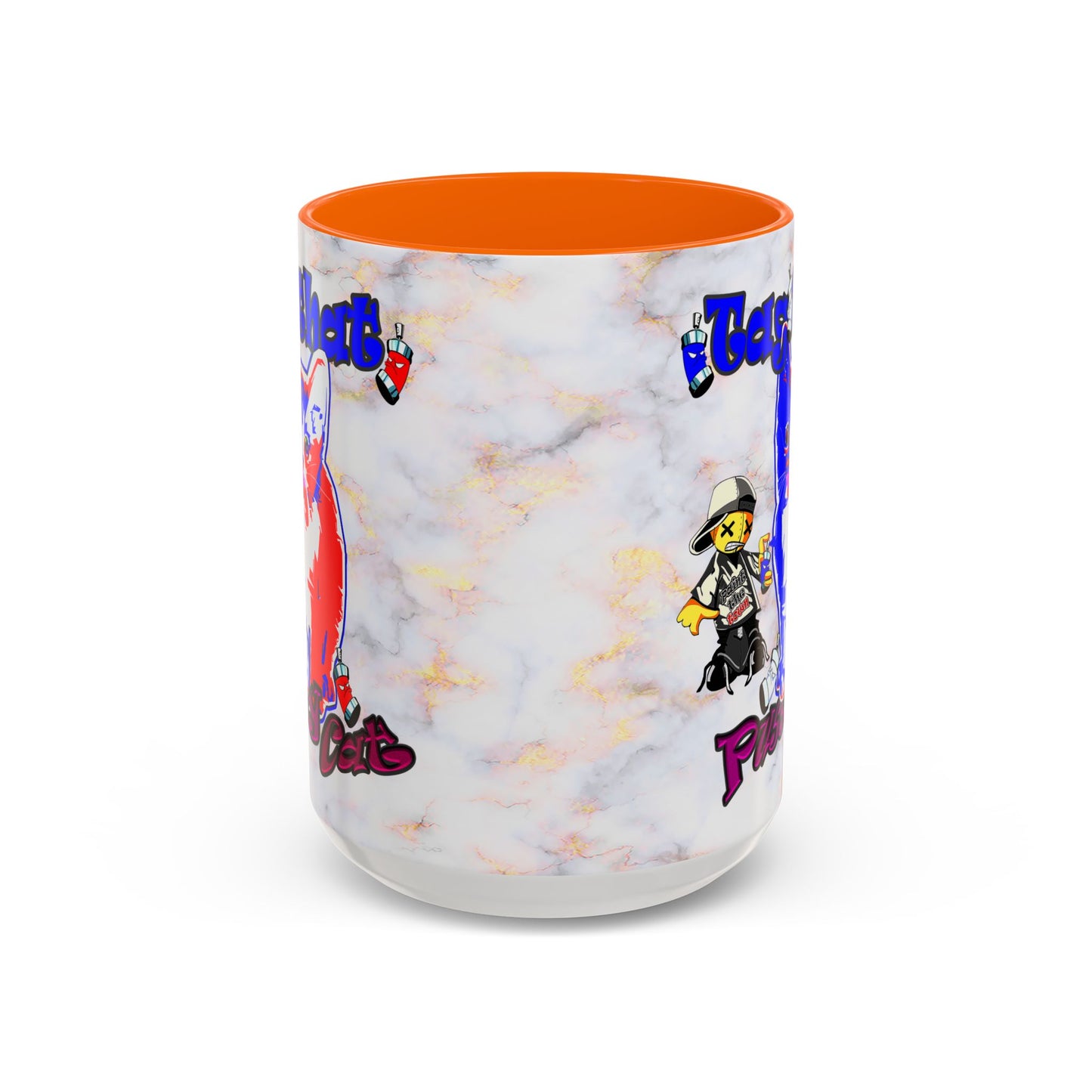 tag that - Accent Mug (white marble)