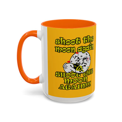 shoot the moon again - Accent Mug (yellow)