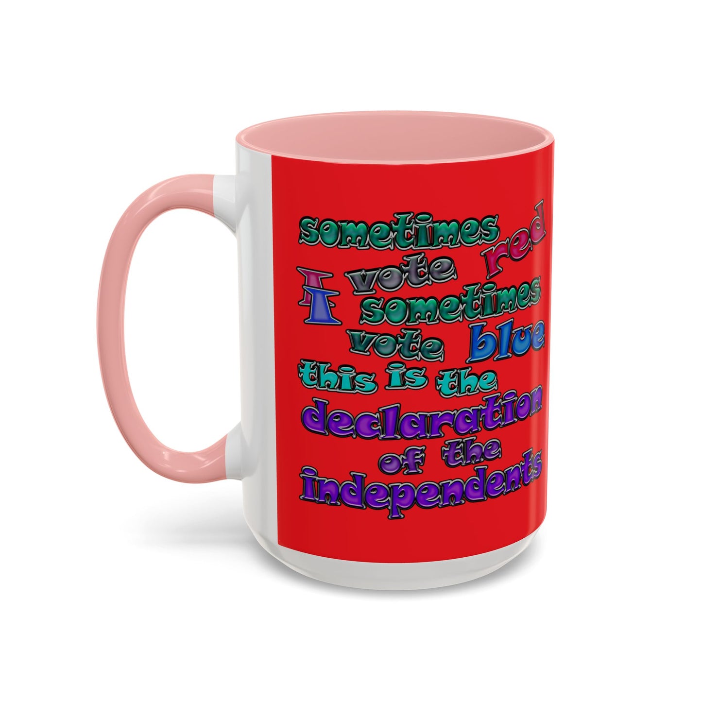declaration of the independents - Accent Mug (red)