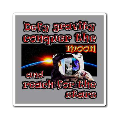 defy conquer reach - Magnets - (grey)