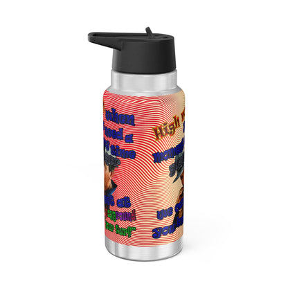 high noon - Gator Tumbler, 32oz  (yellow-orange wave)