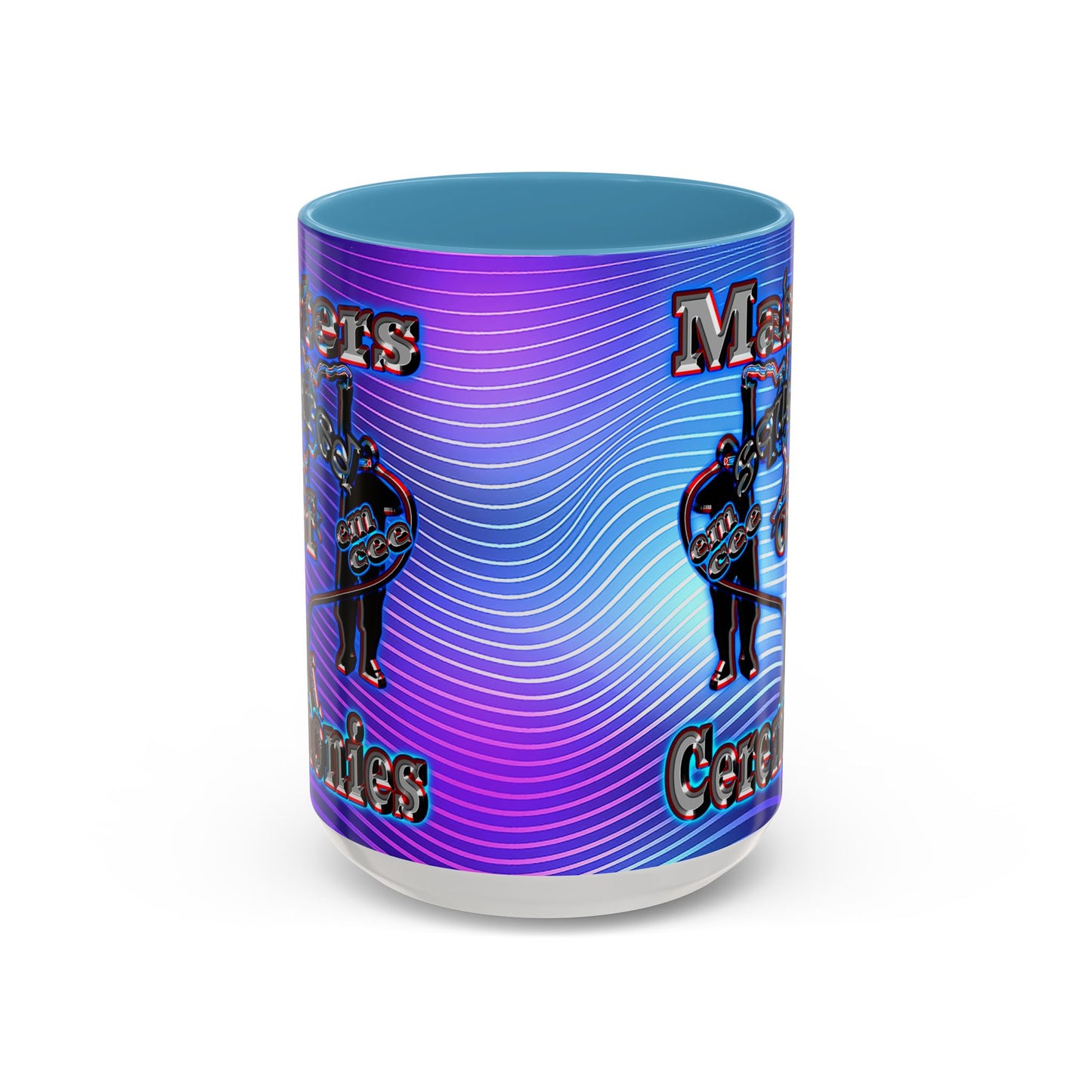 em cee squared - Accent Mug (purple wave)