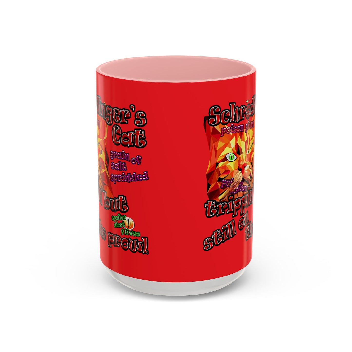 schrodinger's cat - Accent Mug (red)