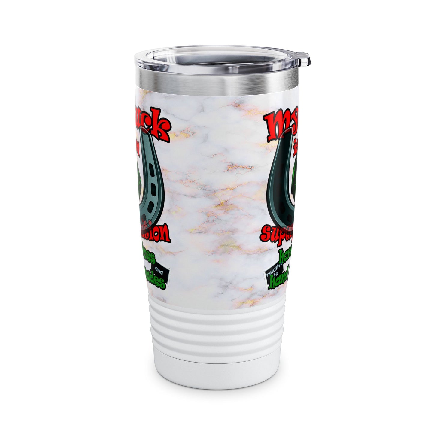 my luck - Ringneck Tumbler, 20oz (white marble)