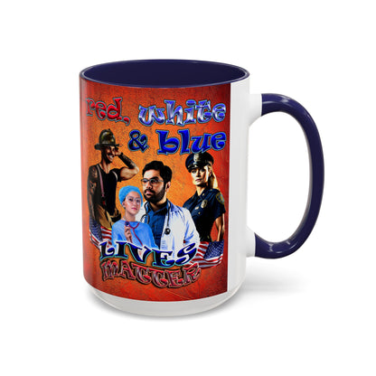 rw&b lives matter - Accent Mug (burnt orange)